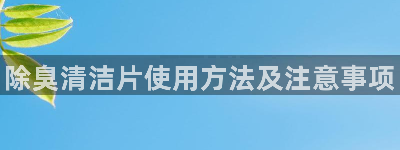 尊龙得过奥斯卡吗：除臭清洁片使用方法及注意事项